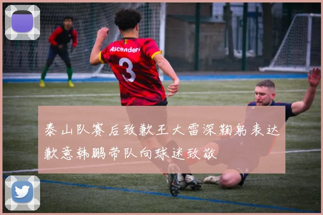 泰山队赛后致歉王大雷深鞠躬表达歉意韩鹏带队向球迷致敬